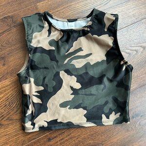 Noli Camouflage Crop Top